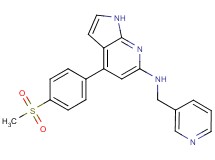 4-[4-(methylsulfonyl)phenyl]-N-(pyridin-3-ylmethyl)-1H-pyrrolo[2,3-b]pyridin-6-amine