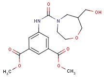 dimethyl 5-({[6-(hydroxymethyl)-1,4-oxazepan-4-yl]carbonyl}amino)isophthalate