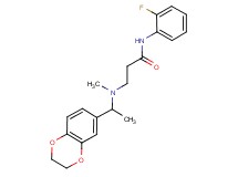 3-[[1-(2,3-dihydro-1,4-benzodioxin-6-yl)ethyl](methyl)amino]-N-(2-fluorophenyl)propanamide