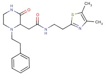N-[2-(4,5-dimethyl-1,3-thiazol-2-yl)ethyl]-2-[3-oxo-1-(2-phenylethyl)-2-piperazinyl]acetamide