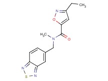 N-(2,1,3-benzothiadiazol-5-ylmethyl)-3-ethyl-N-methylisoxazole-5-carboxamide