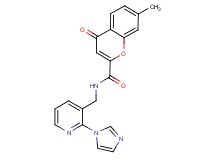 N-{[2-(1H-imidazol-1-yl)pyridin-3-yl]methyl}-7-methyl-4-oxo-4H-chromene-2-carboxamide