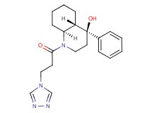 (4S*,4aS*,8aS*)-4-phenyl-1-[3-(4H-1,2,4-triazol-4-yl)propanoyl]decahydro-4-quinolinol