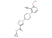 1-[1-(3-cyano-2-methoxypyridin-4-yl)piperidin-4-yl]-N-cyclopropyl-1H-1,2,3-triazole-4-carboxamide