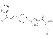 N-(2-hydroxyethyl)-N-methyl-1-[1-(3-phenylbutyl)-4-piperidinyl]-1H-1,2,3-triazole-4-carboxamide