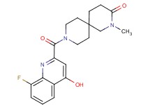 9-[(8-fluoro-4-hydroxy-2-quinolinyl)carbonyl]-2-methyl-2,9-diazaspiro[5.5]undecan-3-one