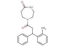 1-[3-(2-methylphenyl)-3-phenylpropanoyl]-1,4-diazepan-5-one