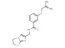 N-(2,3-dihydroimidazo[2,1-b][1,3]thiazol-6-ylmethyl)-3-[(2-methylprop-2-en-1-yl)oxy]benzamide