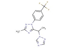3-methyl-5-[1-(1H-1,2,4-triazol-1-yl)ethyl]-1-[4-(trifluoromethyl)phenyl]-1H-1,2,4-triazole