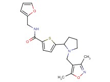 5-{1-[(3,5-dimethyl-4-isoxazolyl)methyl]-2-pyrrolidinyl}-N-(2-furylmethyl)-2-thiophenecarboxamide