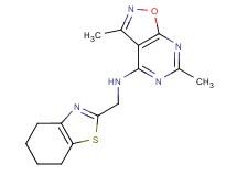 3,6-dimethyl-N-(4,5,6,7-tetrahydro-1,3-benzothiazol-2-ylmethyl)isoxazolo[5,4-d]pyrimidin-4-amine