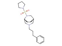 (1S*,5R*)-3-(3-phenylpropyl)-6-(pyrrolidin-1-ylsulfonyl)-3,6-diazabicyclo[3.2.2]nonane