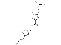 5-isopropyl-N-{[5-(methoxymethyl)-1H-pyrazol-3-yl]methyl}-4,5,6,7-tetrahydropyrazolo[1,5-a]pyrazine-2-carboxamide