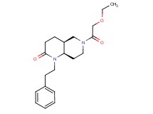 (4aS*,8aR*)-6-(ethoxyacetyl)-1-(2-phenylethyl)octahydro-1,6-naphthyridin-2(1H)-one