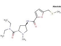 (4R)-N,N-diethyl-1-methyl-4-({5-[(methylthio)methyl]-2-furoyl}amino)-L-prolinamide