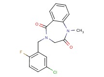 4-(5-chloro-2-fluorobenzyl)-1-methyl-3,4-dihydro-1H-1,4-benzodiazepine-2,5-dione
