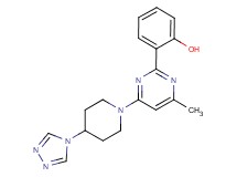 2-{4-methyl-6-[4-(4H-1,2,4-triazol-4-yl)piperidin-1-yl]pyrimidin-2-yl}phenol