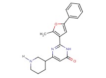 2-(2-methyl-5-phenyl-3-furyl)-6-piperidin-3-ylpyrimidin-4(3H)-one