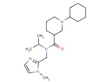 1-cyclohexyl-N-isopropyl-N-[(1-methyl-1H-imidazol-2-yl)methyl]piperidine-3-carboxamide