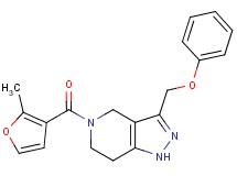 5-(2-methyl-3-furoyl)-3-(phenoxymethyl)-4,5,6,7-tetrahydro-1H-pyrazolo[4,3-c]pyridine