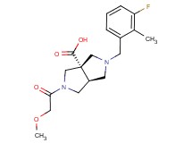(3aS*,6aS*)-2-(3-fluoro-2-methylbenzyl)-5-(methoxyacetyl)hexahydropyrrolo[3,4-c]pyrrole-3a(1H)-carboxylic acid