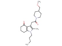 1-butyl-3-{2-[4-(methoxymethyl)-1-piperidinyl]-2-oxoethyl}-2-methyl-1,5,6,7-tetrahydro-4H-indol-4-one