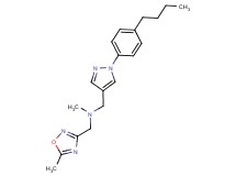 1-[1-(4-butylphenyl)-1H-pyrazol-4-yl]-N-methyl-N-[(5-methyl-1,2,4-oxadiazol-3-yl)methyl]methanamine