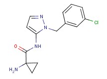 1-amino-N-[1-(3-chlorobenzyl)-1H-pyrazol-5-yl]cyclopropanecarboxamide hydrochloride