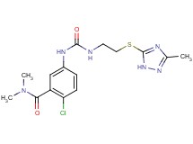 2-chloro-N,N-dimethyl-5-{[({2-[(3-methyl-1H-1,2,4-triazol-5-yl)thio]ethyl}amino)carbonyl]amino}benzamide