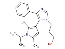 3-[5-(1-isopropyl-2,5-dimethyl-1H-pyrrol-3-yl)-4-phenyl-1H-imidazol-1-yl]propan-1-ol