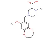 4-[(8-methoxy-3,4-dihydro-2H-1,5-benzodioxepin-7-yl)methyl]-1-methylpiperazine-2-carboxylic acid