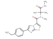 N-[1,1-dimethyl-2-(methylamino)-2-oxoethyl]-6-(4-ethylphenyl)-N-methylimidazo[2,1-b][1,3]thiazole-3-carboxamide