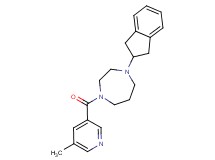 1-(2,3-dihydro-1H-inden-2-yl)-4-[(5-methyl-3-pyridinyl)carbonyl]-1,4-diazepane
