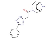 (1S*,6R*)-3-[(3-phenyl-1H-1,2,4-triazol-5-yl)acetyl]-3,9-diazabicyclo[4.2.1]nonane