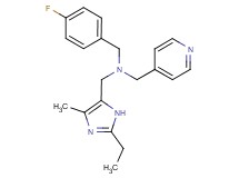 1-(2-ethyl-4-methyl-1H-imidazol-5-yl)-N-(4-fluorobenzyl)-N-(pyridin-4-ylmethyl)methanamine
