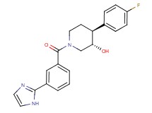(3S*,4S*)-4-(4-fluorophenyl)-1-[3-(1H-imidazol-2-yl)benzoyl]piperidin-3-ol