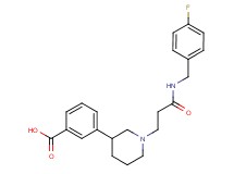 3-(1-{3-[(4-fluorobenzyl)amino]-3-oxopropyl}piperidin-3-yl)benzoic acid