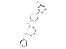 N-[1-(3-methylphenyl)piperidin-4-yl]-1-(pyridin-3-ylmethyl)azepan-3-amine