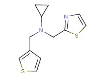 N-(1,3-thiazol-2-ylmethyl)-N-(3-thienylmethyl)cyclopropanamine