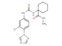 1-[({[3-chloro-4-(1H-1,2,4-triazol-1-yl)phenyl]amino}carbonyl)amino]-N-methylcyclohexanecarboxamide