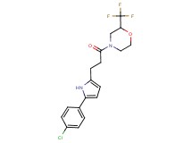 4-{3-[5-(4-chlorophenyl)-1H-pyrrol-2-yl]propanoyl}-2-(trifluoromethyl)morpholine