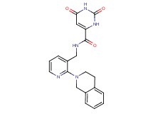 N-{[2-(3,4-dihydroisoquinolin-2(1H)-yl)pyridin-3-yl]methyl}-2,6-dioxo-1,2,3,6-tetrahydropyrimidine-4-carboxamide