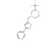 4-[(3-pyridin-3-ylisoxazol-5-yl)methyl]-2-(trifluoromethyl)morpholine