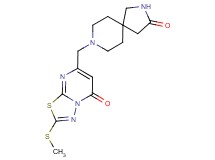 8-{[2-(methylthio)-5-oxo-5H-[1,3,4]thiadiazolo[3,2-a]pyrimidin-7-yl]methyl}-2,8-diazaspiro[4.5]decan-3-one