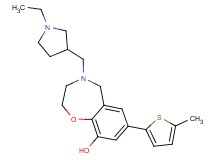 4-[(1-ethylpyrrolidin-3-yl)methyl]-7-(5-methyl-2-thienyl)-2,3,4,5-tetrahydro-1,4-benzoxazepin-9-ol