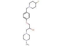1-{4-[(4-fluoropiperidin-1-yl)methyl]phenoxy}-3-(4-methylpiperazin-1-yl)propan-2-ol