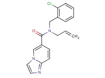 N-allyl-N-(2-chlorobenzyl)imidazo[1,2-a]pyridine-6-carboxamide