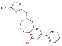 4-[(2-methyl-1H-imidazol-4-yl)methyl]-7-(3-pyridinyl)-2,3,4,5-tetrahydro-1,4-benzoxazepin-9-ol dihydrochloride