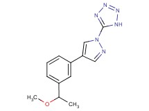 5-{4-[3-(1-methoxyethyl)phenyl]-1H-pyrazol-1-yl}-1H-tetrazole