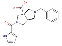(3aS*,6aS*)-2-benzyl-5-(1H-imidazol-5-ylcarbonyl)hexahydropyrrolo[3,4-c]pyrrole-3a(1H)-carboxylic acid